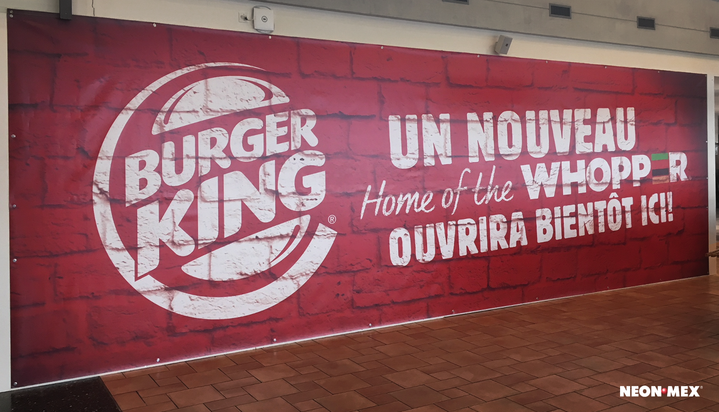 Burger King-Bâche en PVC